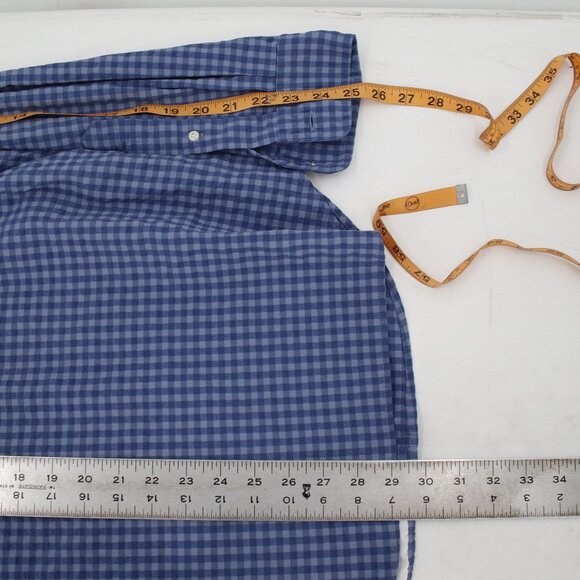 Vineyard Vines Harbor Shirt Mens Small Plaid Performance Vented Button Down fish - Picture 11 of 14